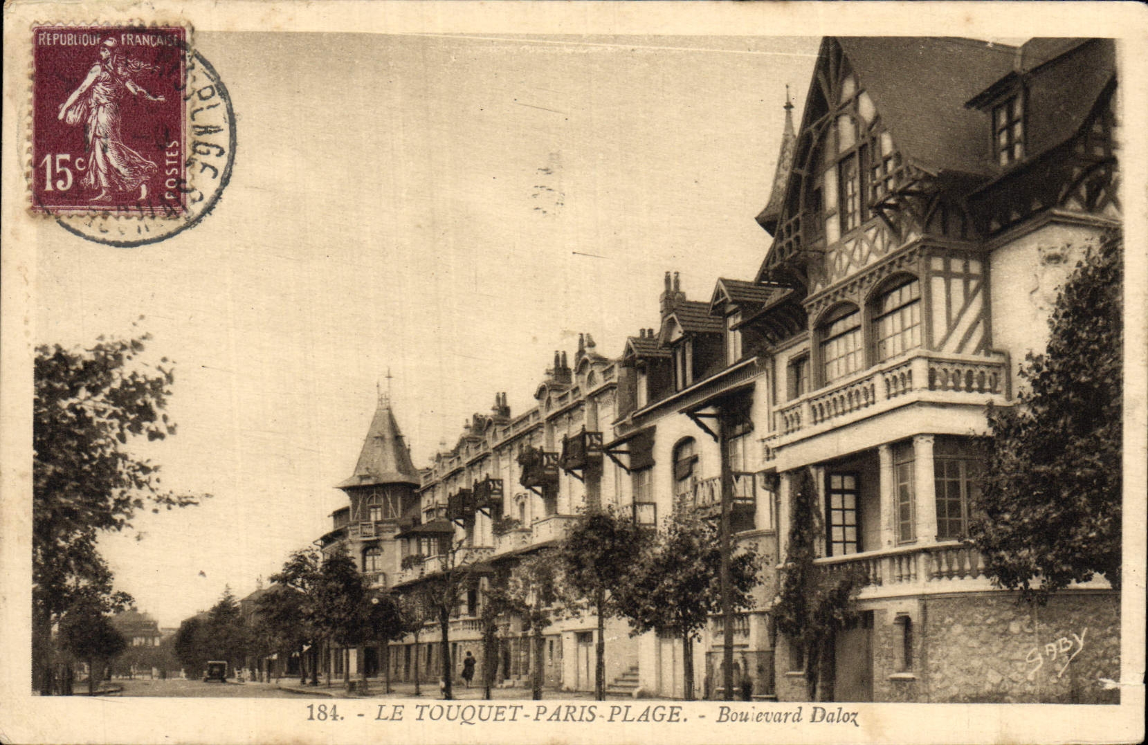 Le Touquet-Paris-Plage — Boulevard Daloz — Éditions Gaby, n°184