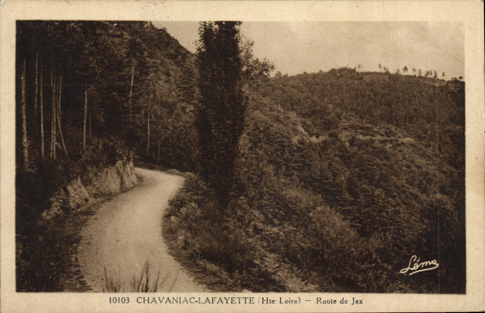 CPA Chavaniac Lafayette Route de Jax