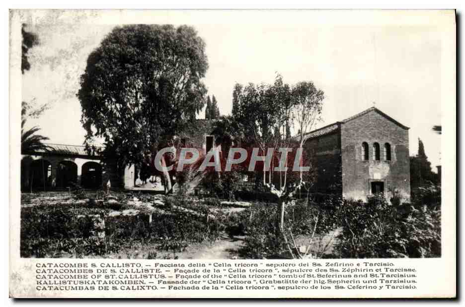 CPM Catacombe s Callisto Facciata della Cella tricora