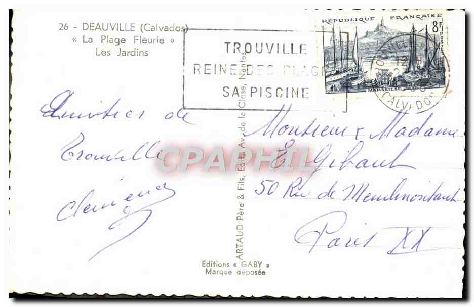 Jardin à Deauville — Les Jardins — Éditions Gaby — Rückseite