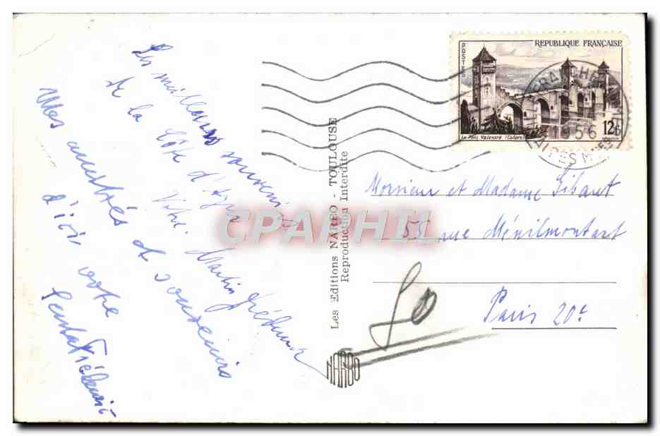 CPM Villefranche Sur Mer Vue Generale de la Rade — Reverso