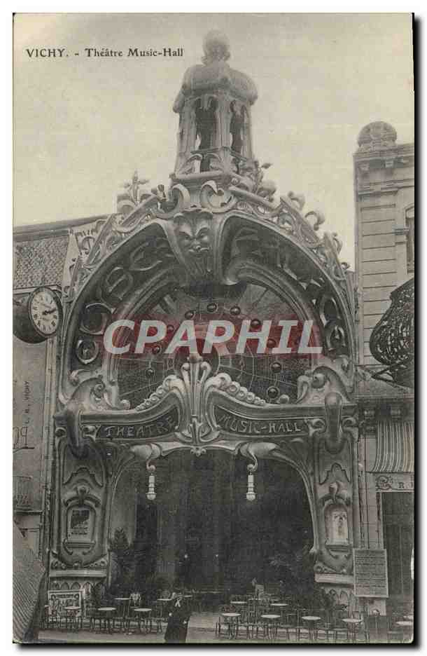 CPA Vichy Theatre Music Hall Arts Decoratifs