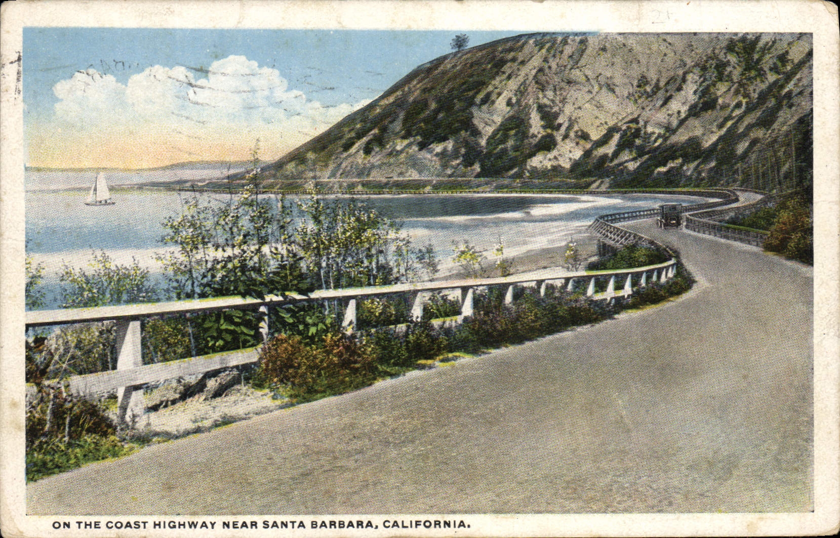 CPA On the coast Highway near Santa Barbara California