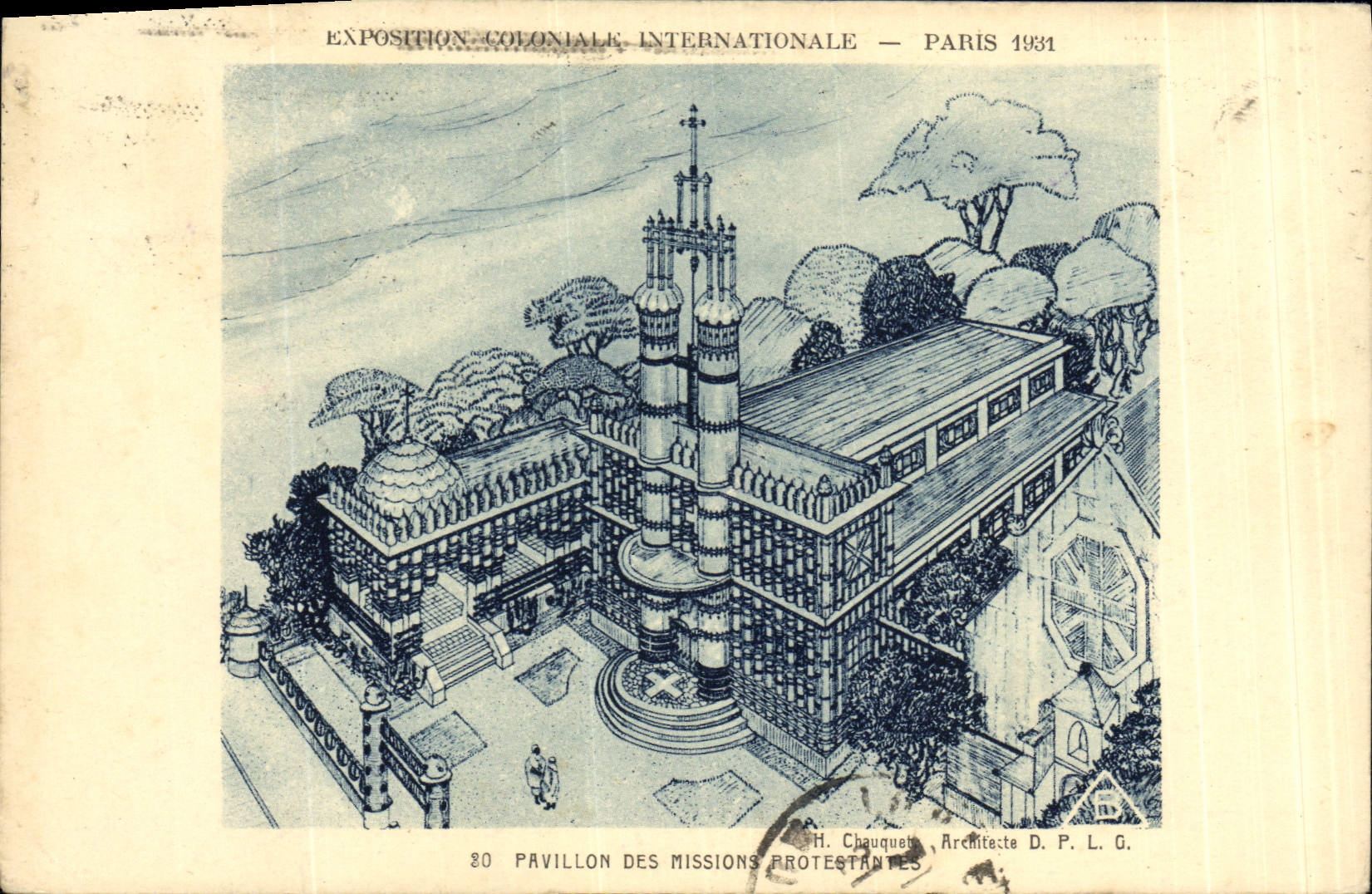 CPA Paris Exposition Cononiale 1931 Pavillon des missions protestantes