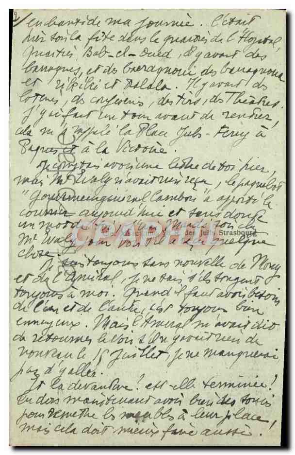 CPA Alger Hopital Maillot Avenue Hoche — Back