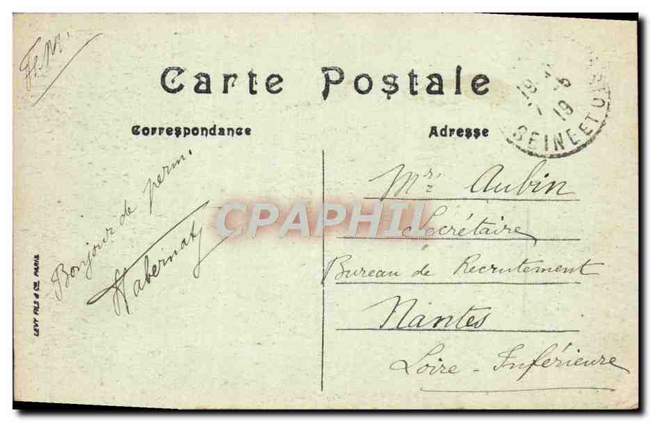 CPA Paris Le Bois De Boulogne La cascade — Verso