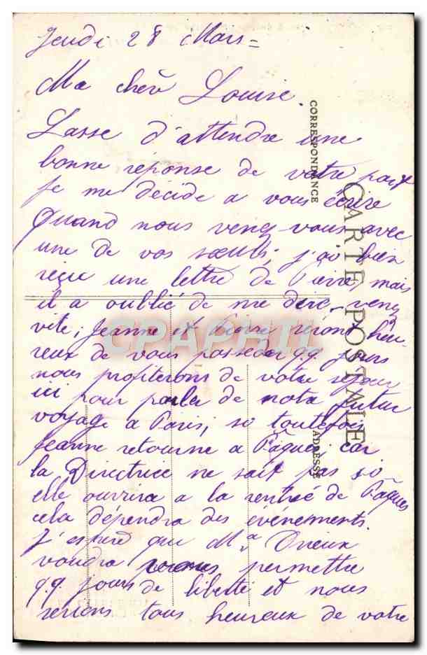 Avion Français contre Zeppelin — Série Humoristique de la Guerre 1914 — n°20 — Reverso