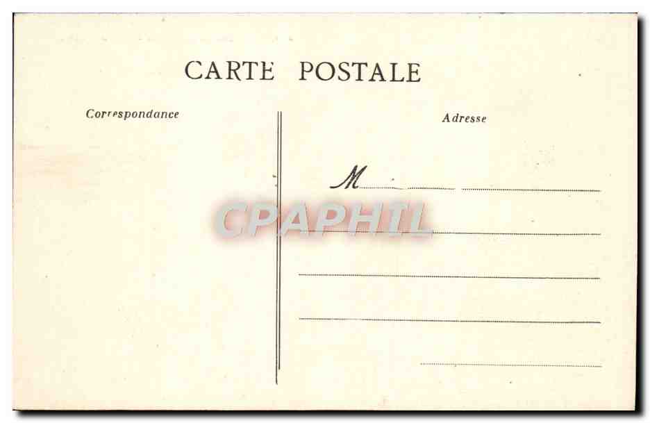 CPA Caen Caserne du Chateau Porte de Secours — Verso