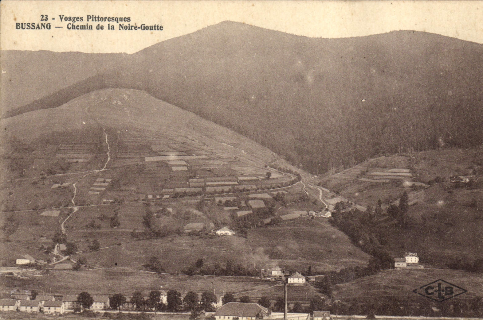 CPA Bussang Chemin de la Noire Goutte