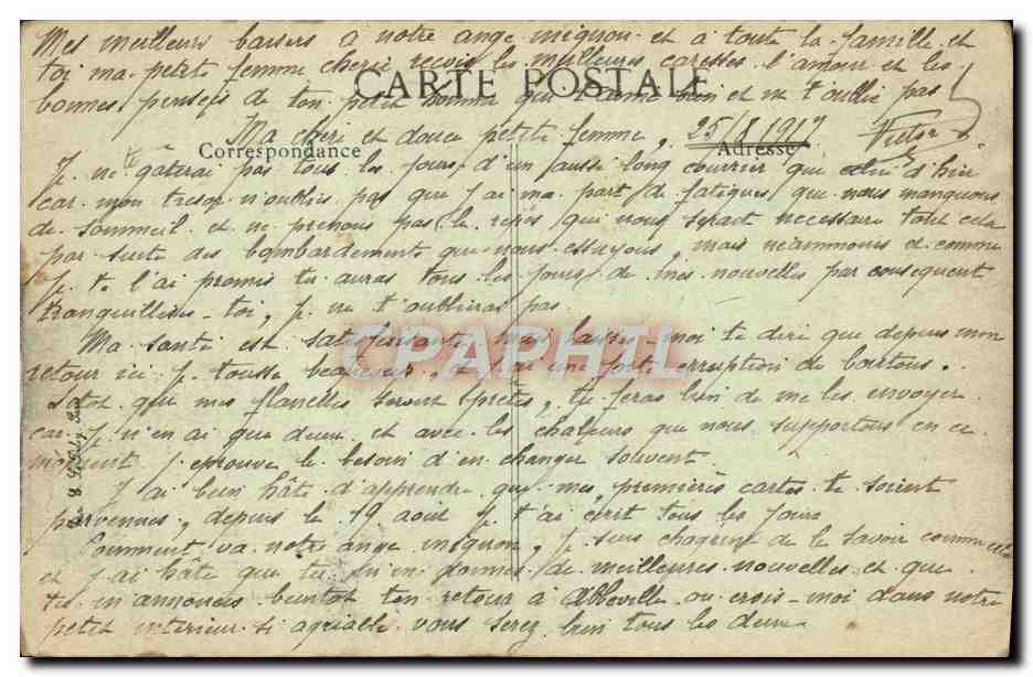 CPA Reims Rue De Betheny Militaria — Verso