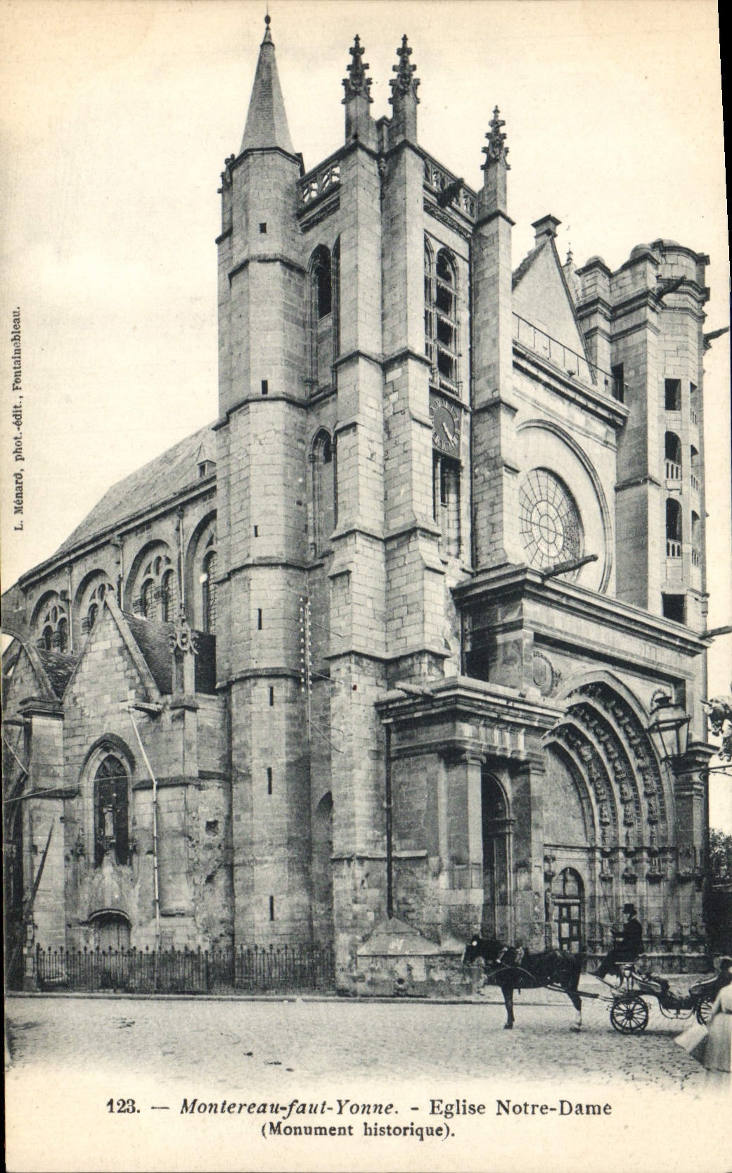 Montereau-faut-Yonne — Kirche Notre-Dame (Historisches Denkmal) — L. Mézard, phot.-edit. Fontainebleau, n°123