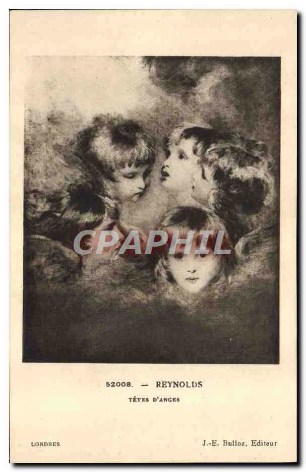 CPA Reynolds Londres Tetes d'anges Enfants