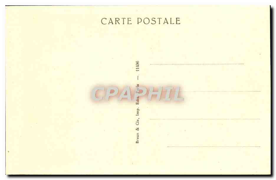 CPA Musee Du Louvre Raphael Sanzio La belle jardiniere Anges — Verso