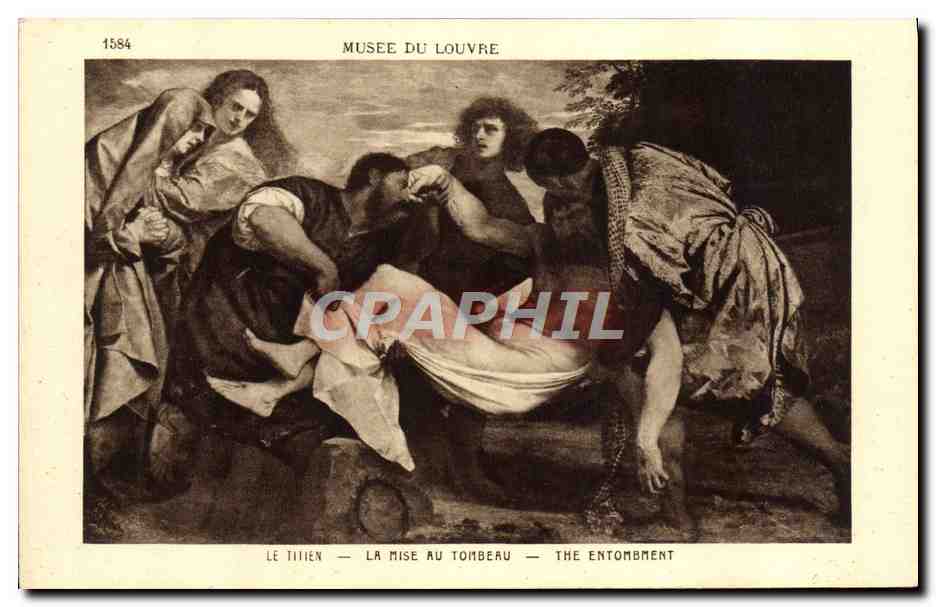 CPA Musee Du Louvre Paris Le Titien La mise au tombeau 
