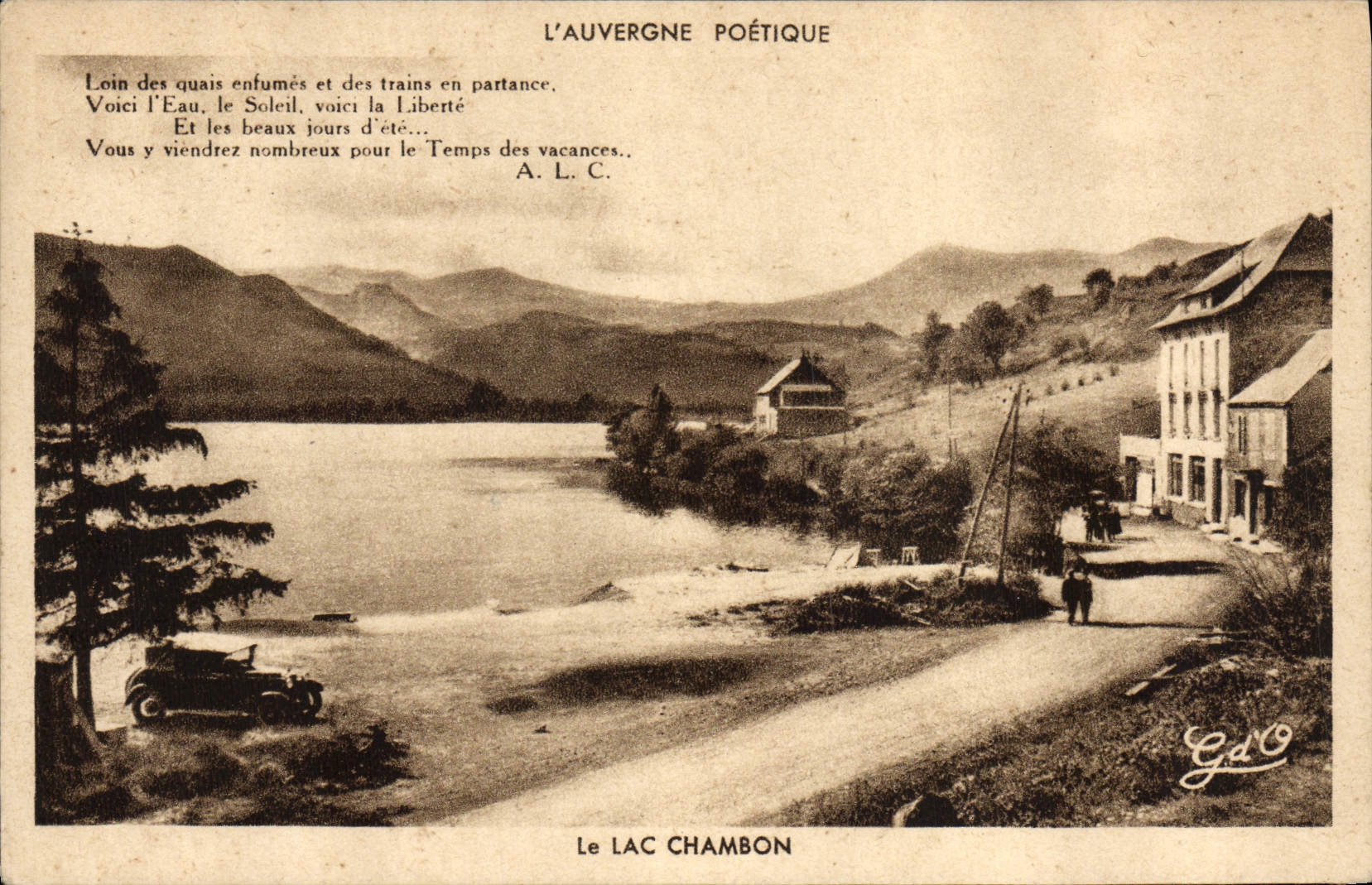 Le Lac Chambon — L'Auvergne Poétique — Édition G. d'O. (Gautierges)