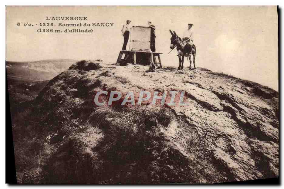 Auvergne — Gipfel des Sancy (1886 m. Höhe) — J. Gouttefangeas, Verlag, Ollargues (P.-de-D.)