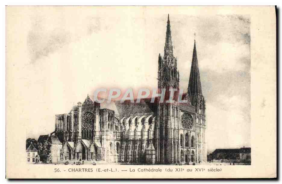 CPA Chartres La Cathedrale 