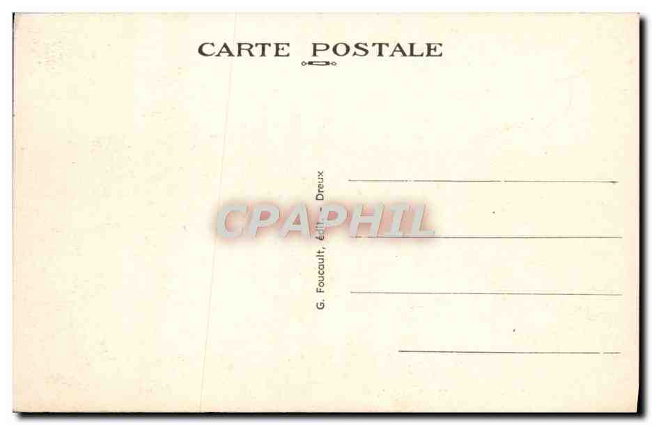 CPA Chartres La Cathedrale  — Verso