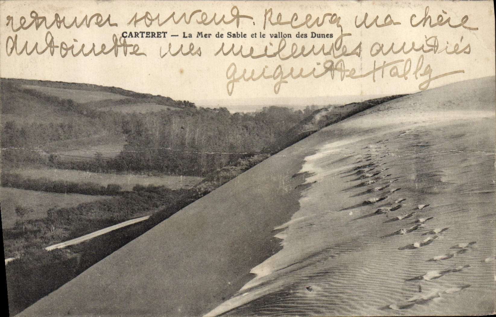 CPA Carteret La Mer de Sable et le Vallon des Dunes