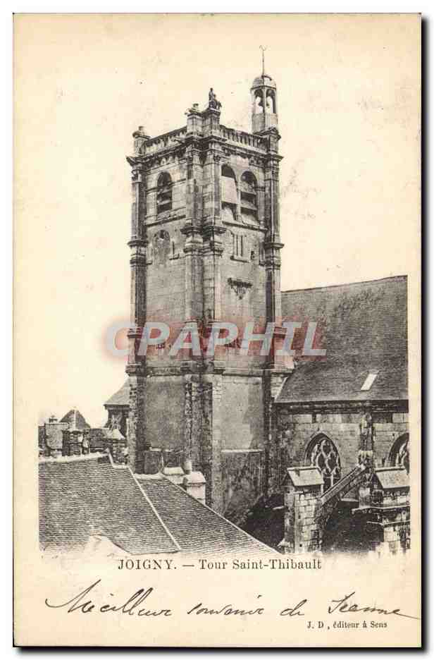 Joigny — Tour Saint-Thibault — J. D., éditeur à Sens