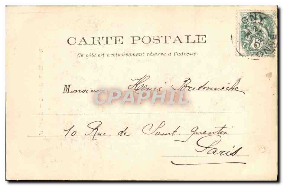 Joigny — Tour Saint-Thibault — J. D., éditeur à Sens — Rückseite