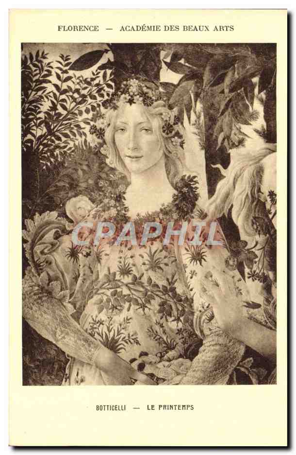 CPA Florence Academie Des Beaux Arts Botticelli Le Printemps