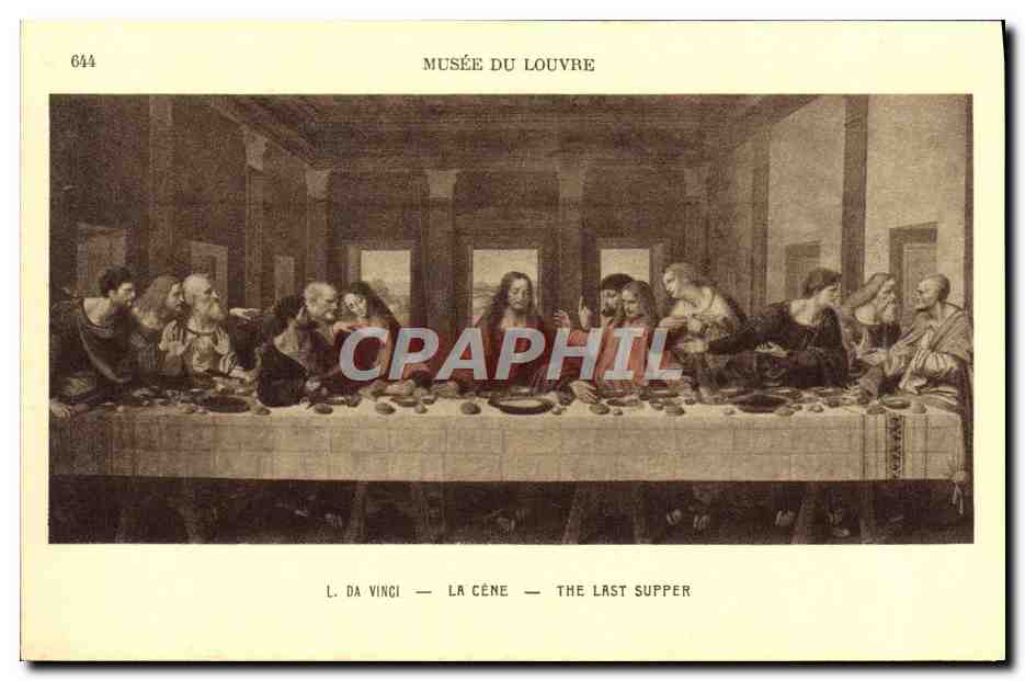 CPA Musee Du Louvre Paris Leonard de Vinci La Cene