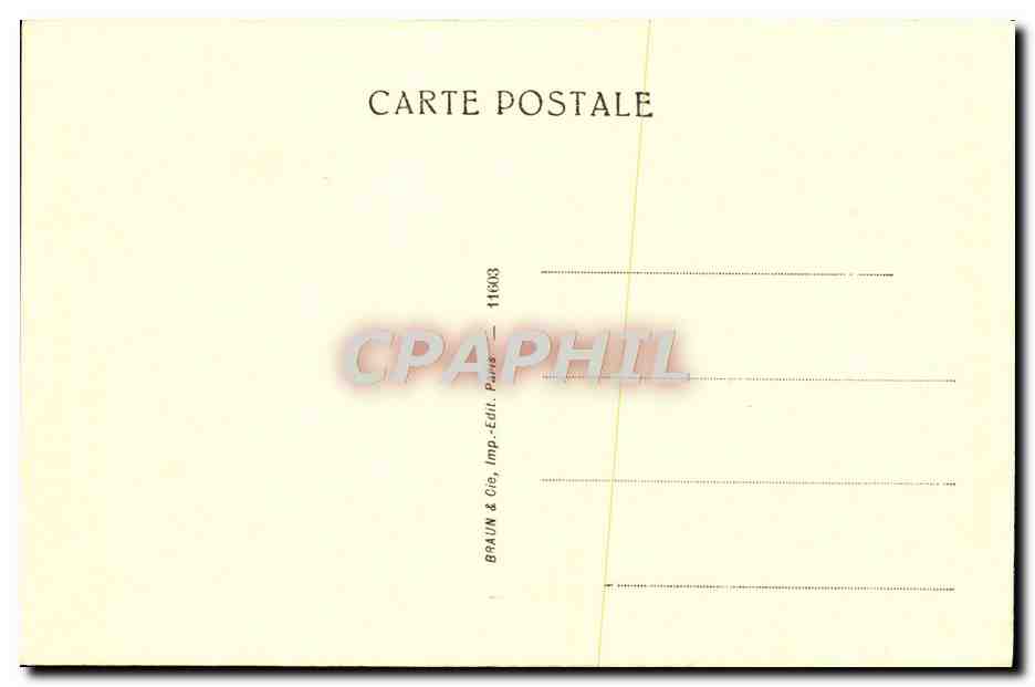 CPA Musee Du Louvre Paris Leonard de Vinci La Cene — Rückseite