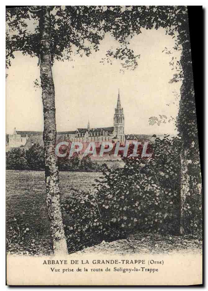 CPA Abbaye De La Grande Trappe Vue Prise de la route de Soligny la Trappe