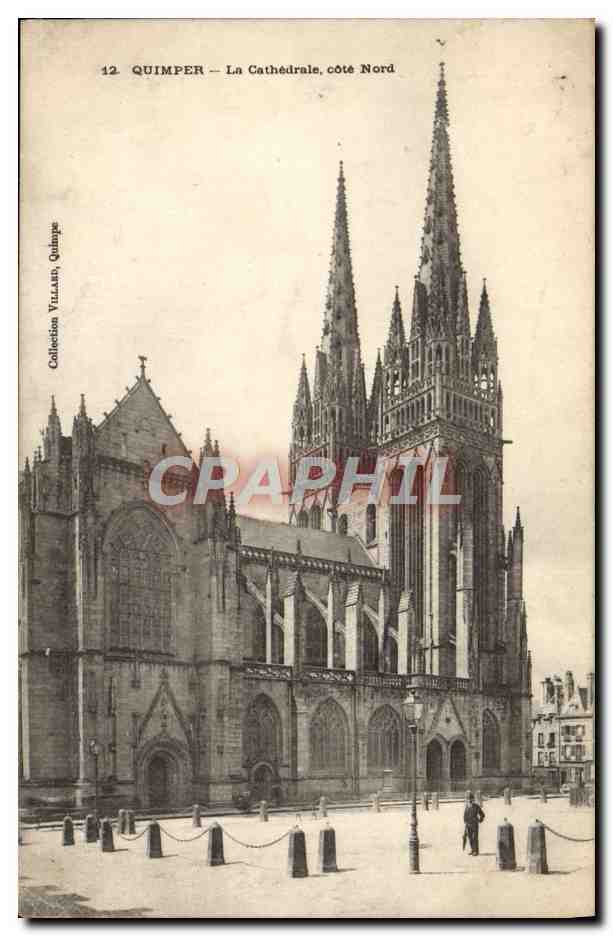 CPA Quimper La Cathedrale Cote Nord