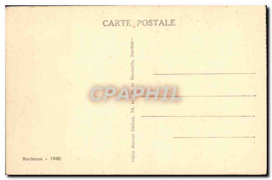 CPA Bordeaux Cathedrale Saint Andre — Verso