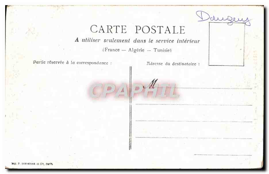 CPA Versailles La Cathedrale Saint Louis — Back