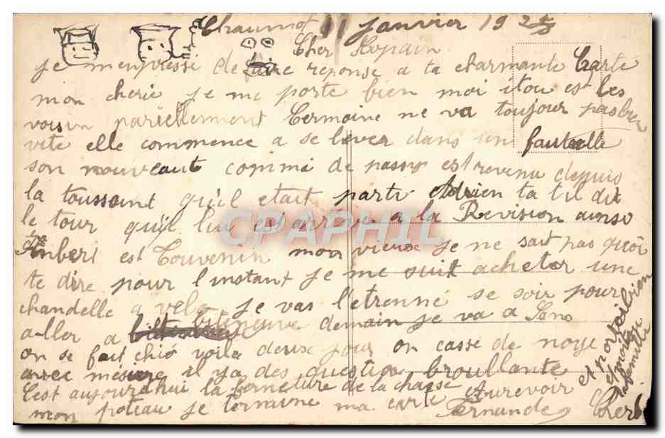 CPA Chateau Du Champ du Guet Orangerie et Serres — Rückseite