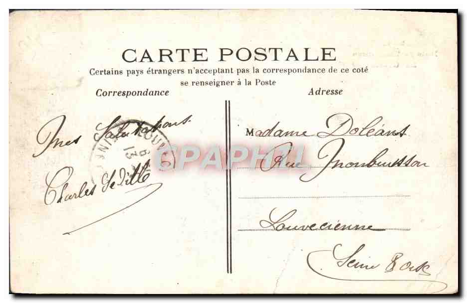 Bois de Vincennes — La Grotte — J.H. n°265 — Reverso