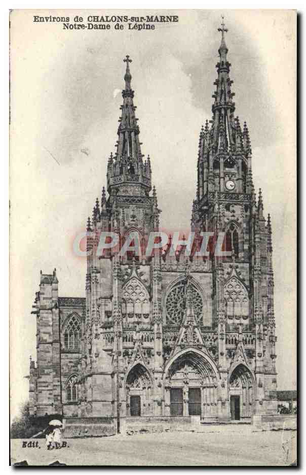CPA Environs de Chalons Sur Marne Notre Dame de Lepine
