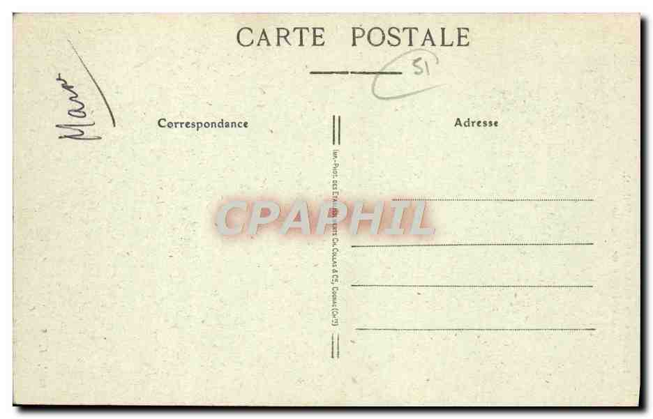 CPA Environs de Chalons Sur Marne Notre Dame de Lepine — Rückseite