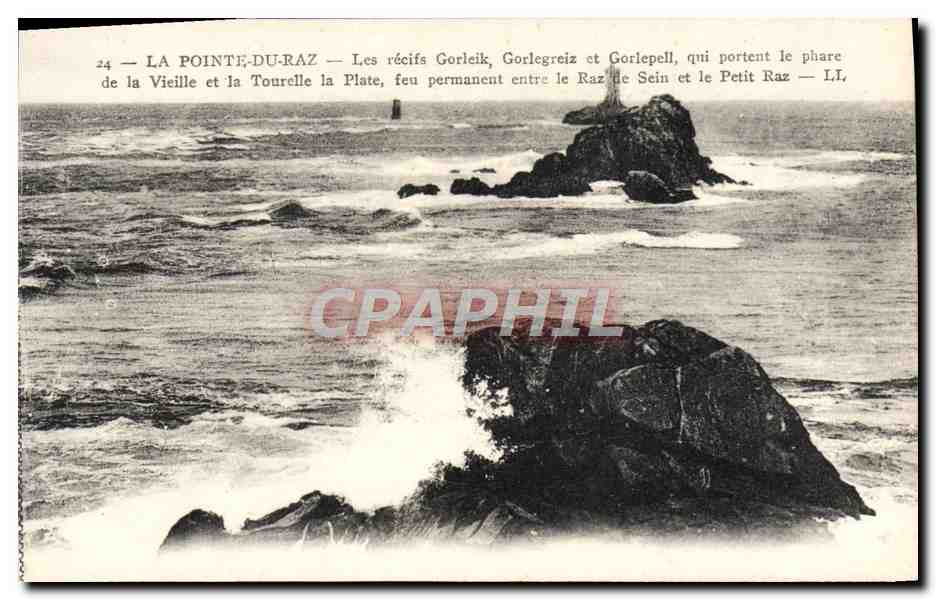 CPA Pointe Du Raz Les Recifs Gorleik Gorlegreiz et Gorlepell