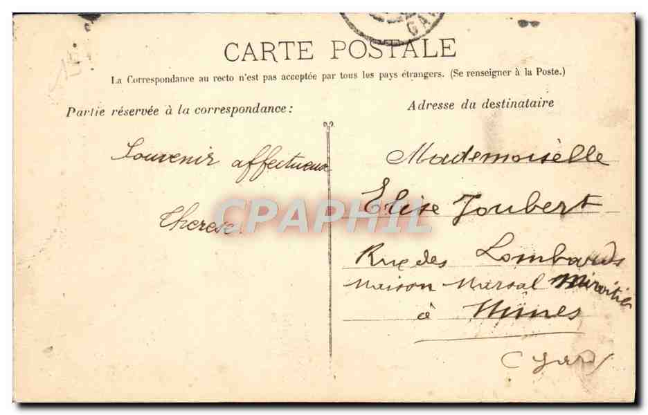CPA Marseille Les Ascenseurs de Notre Dame de la Garde — Rückseite