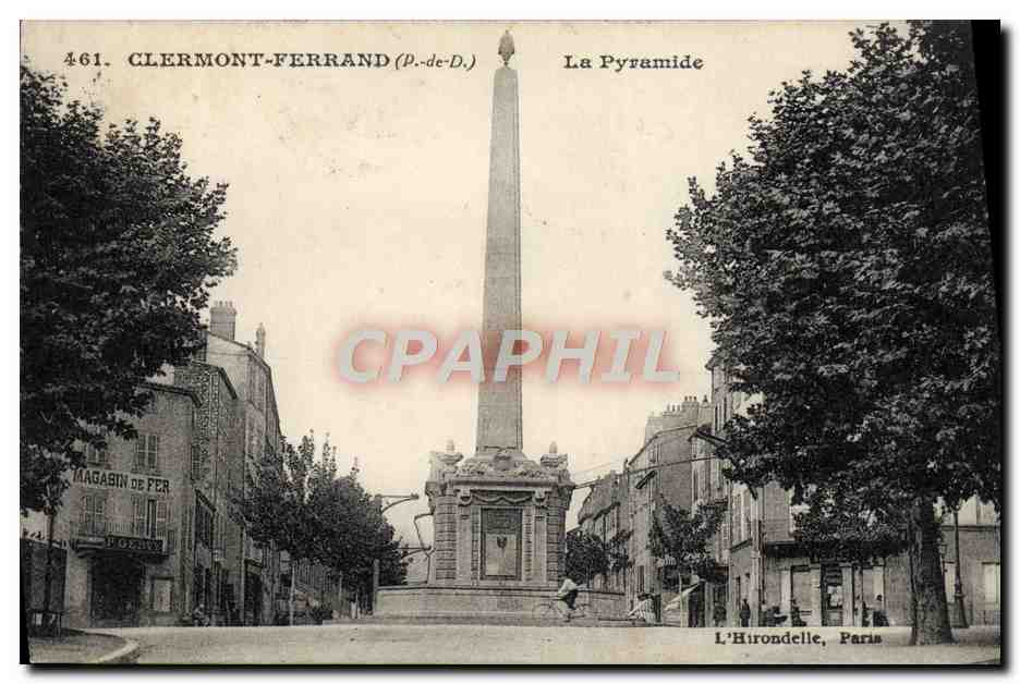 CPA Clermont Ferrand La Pyramide Magasin de fer