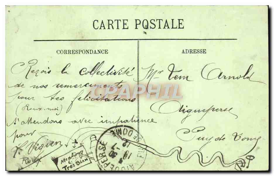 Clermont-Ferrand — La Nouvelle Poste, avenues Charras et de la Gare — LL. — Reverso