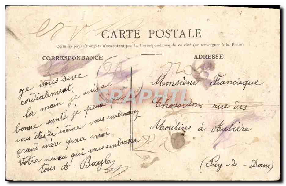 Camp de la Courtine — Vue Générale — Éditeur non visible — Verso
