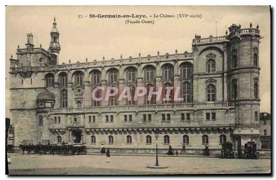 St-Germain-en-Laye - Le Château (XVIe siècle) - Façade Ouest