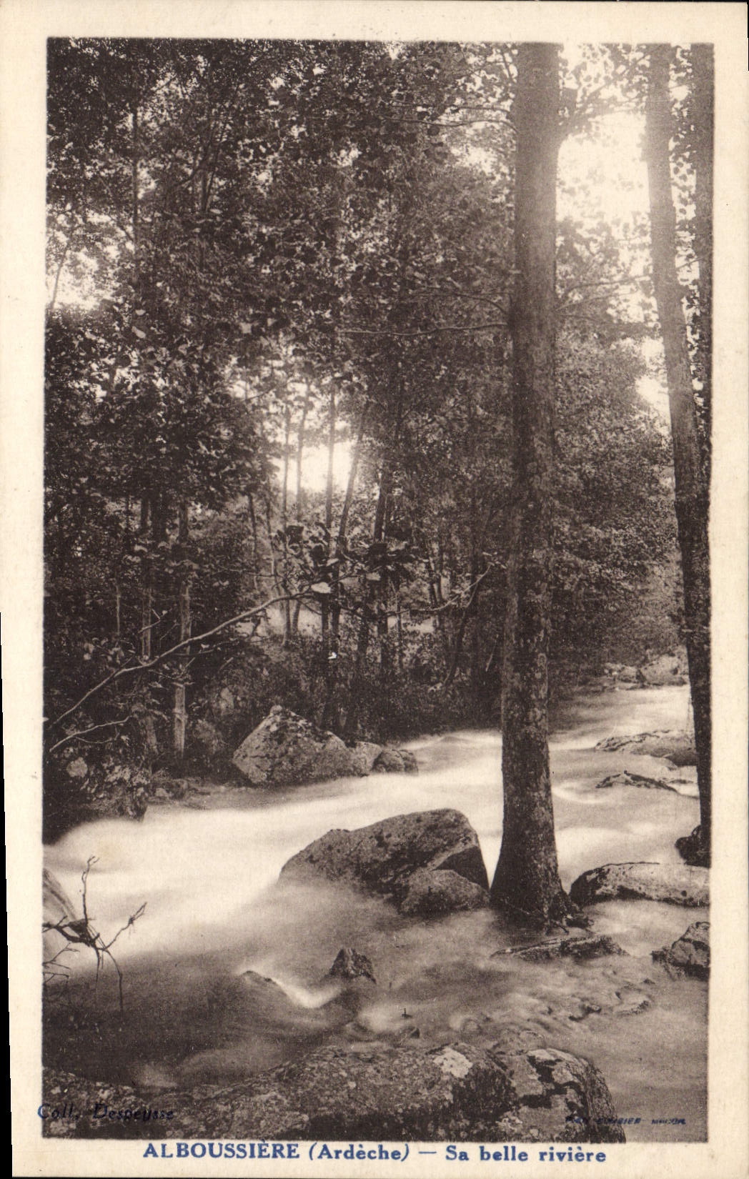Alboussière (Ardèche) — Sa belle rivière — Coll. Besdelisse