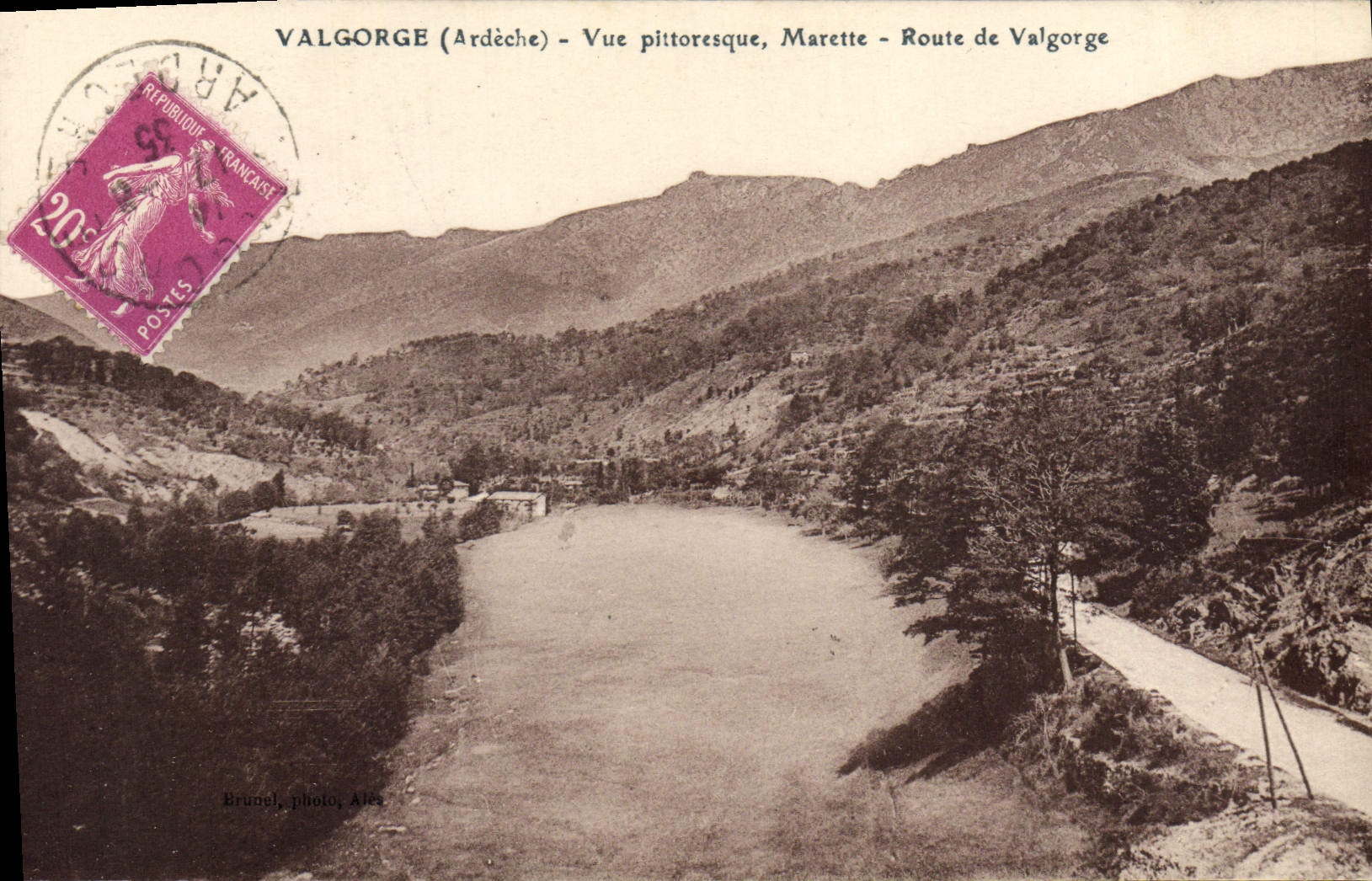CPA Valgorge Vue Pittoresque Marette Route de Valgorge 