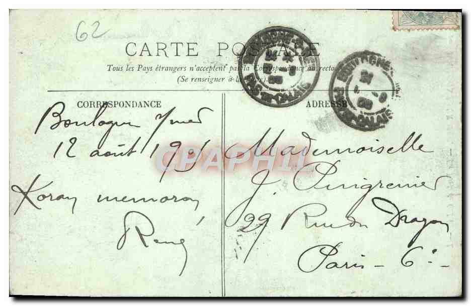 Boulogne-sur-Mer — La Porte de Calais — LL. — Reverso