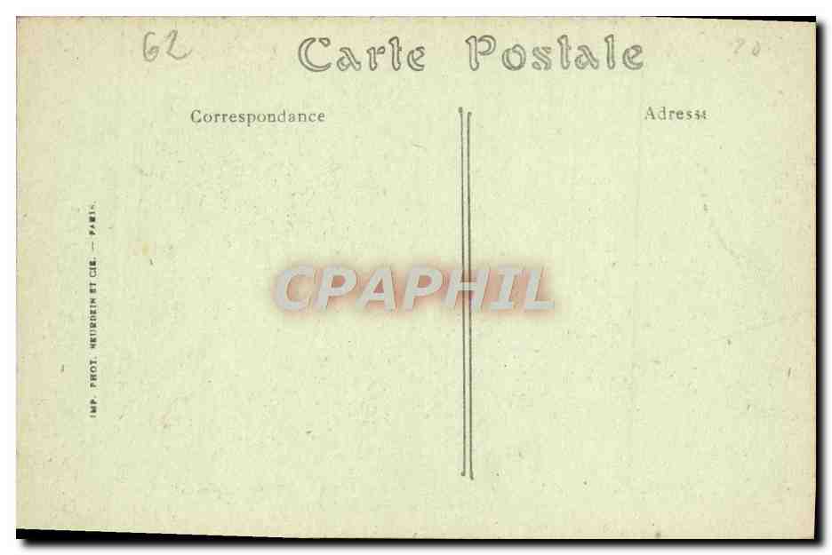 CPA Arras La Rue d'Amiens Et L'Etablissement du Saint Sacrement  — Rückseite