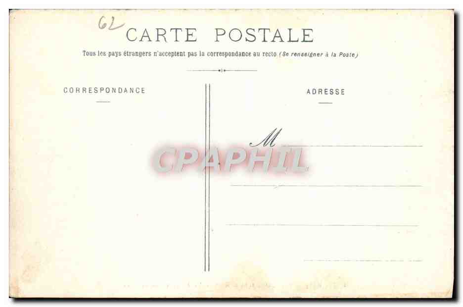 Boulogne-sur-Mer — De Strand en de Kliffen — L. D., B., 4. — Achterkant