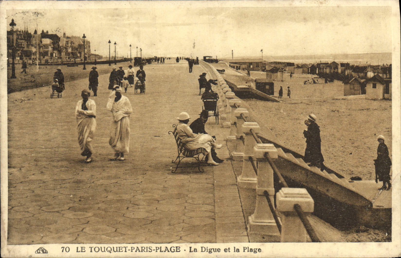 Le Touquet-Paris-Plage — Die Digue und die Strände — Éditeur Paris-Plage, n° 70