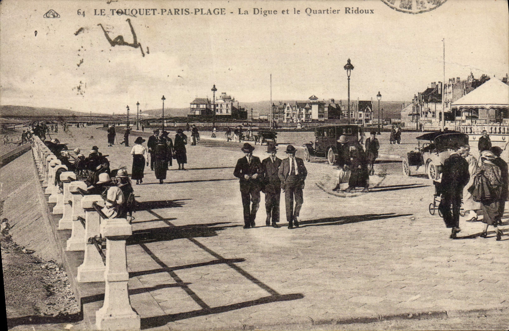 CPA Le Touquet Paris Plage La Digue et le Quartier Ridoux