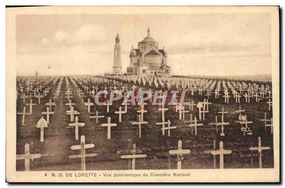 N.D. de Lorette — Vue panoramique du Cimetière National — éditeur non identifié, n° 4